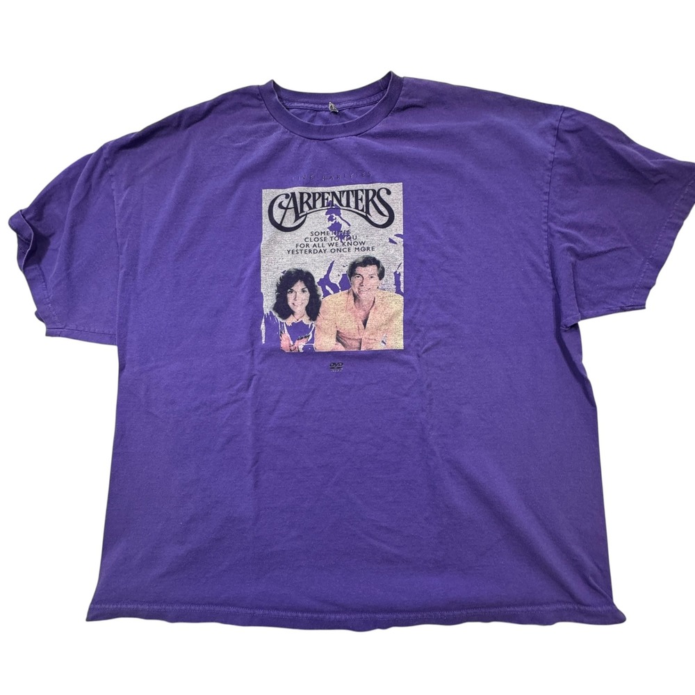 ProStyle The Carpenters Band T-Shirt Mens 3XL Purple Vintage 90s Rarities DVD